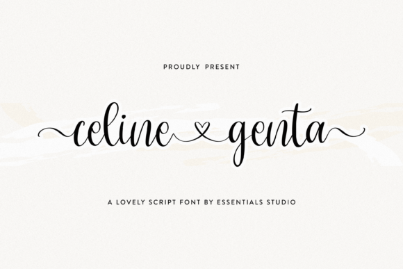 Celine Genta Script Font for Elegant Design Projects