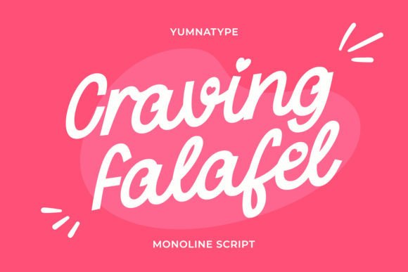 Craving Falafel Script Font – Warm, Bold, and Versatile